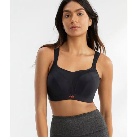 NWT Panache Black Sports Bra US Size 36G Power 5021 Underwire Active Support $79 - Picture 1 of 13